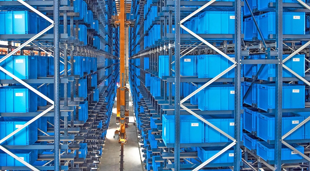 Miniload (avtomatski skladiščni sistem za zabojčke) Miniload (avtomatski skladiščni sistem za zabojčke)