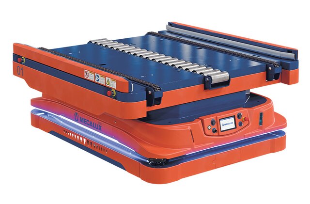 Avtonomni mobilni roboti samostojno prenašajo tovor med dvema točkama