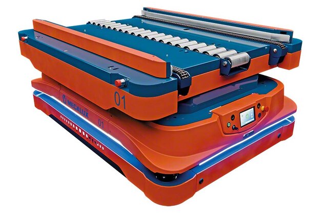 Avtonomni mobilni roboti samostojno prenašajo tovor med dvema točkama