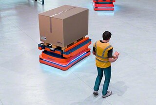 AMR roboti lahko zaznajo ovire in prilagodijo svoje poti, da se jim izognejo