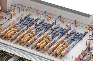 Električni enotirni sistemi so idealni za oskrbo polnilnih kanalov v odpremnih območjih Električni enotirni sistemi so idealni za oskrbo polnilnih kanalov v odpremnih območjih