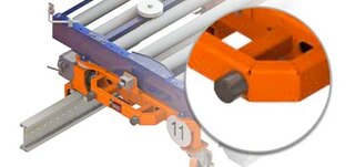 Odbijači ublažavaju silu koja nastaje u slučaju kontakta z drugim vozičkom